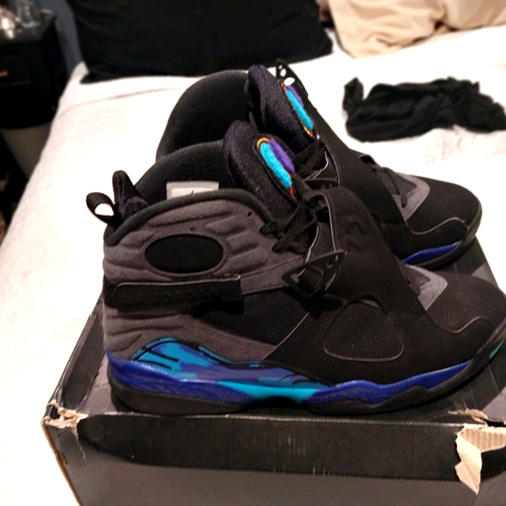 RARE AIR JORDAN AQUA 8s 2015 EDITION SIZE MENS 11